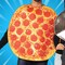 Pepperoni Pizza and Pizza Cutter Adult Couples Costume Set Food Tunics Funny Halloween Party Outfit